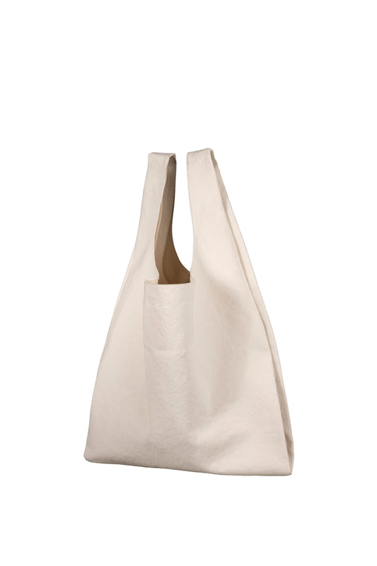 U XL, bag in ecru washed cotton