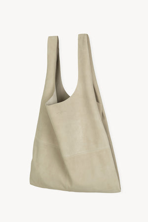 U XL, ivory suede bag