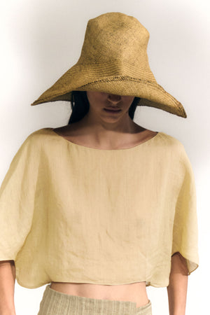 Ufo, ivory ramie top