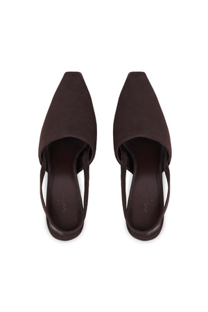Umbra, dark brown wedge sandal