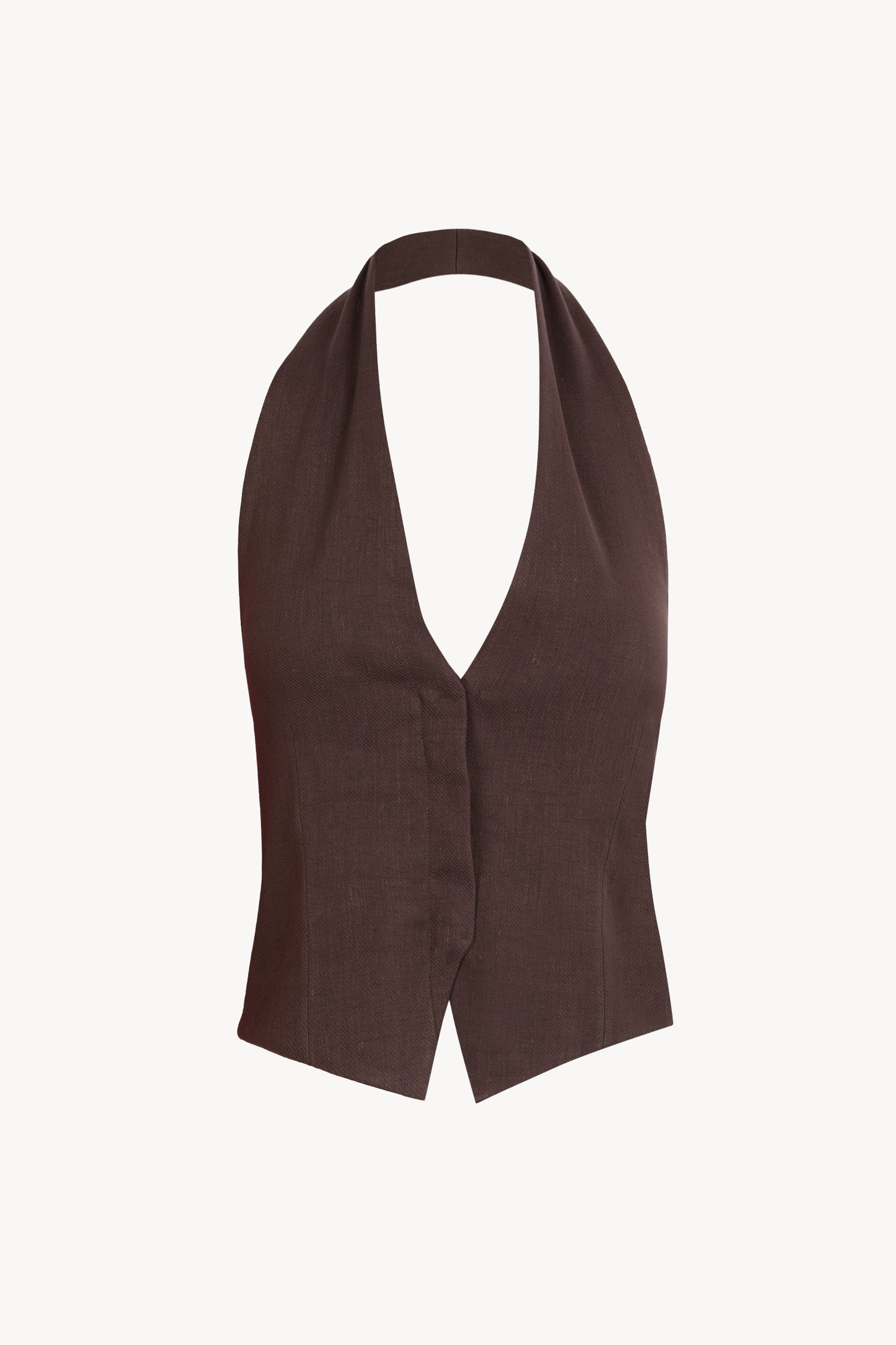 Umbra, purple-brown fitted vest