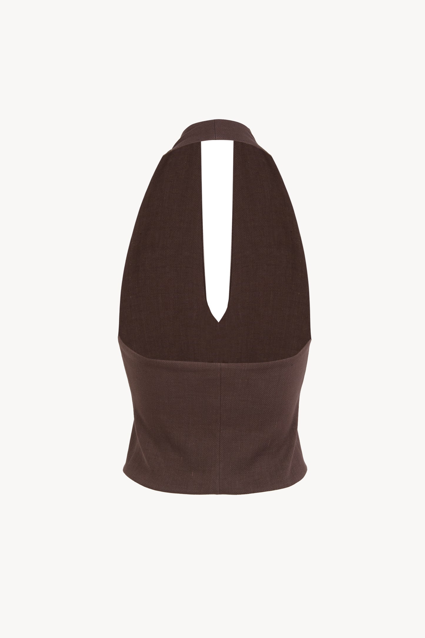 Umbra, purple-brown fitted vest