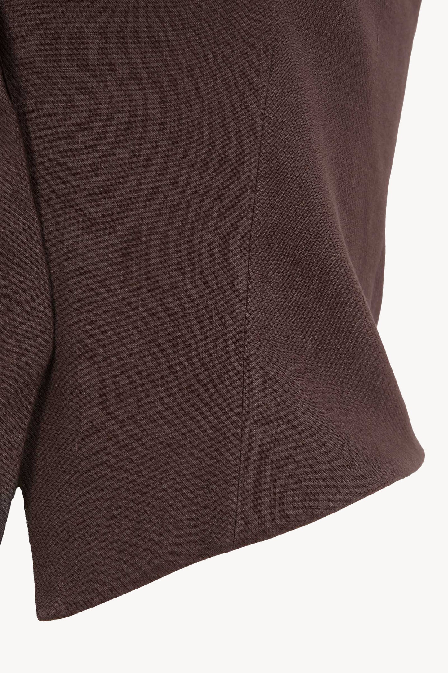 Umbra, purple-brown fitted vest