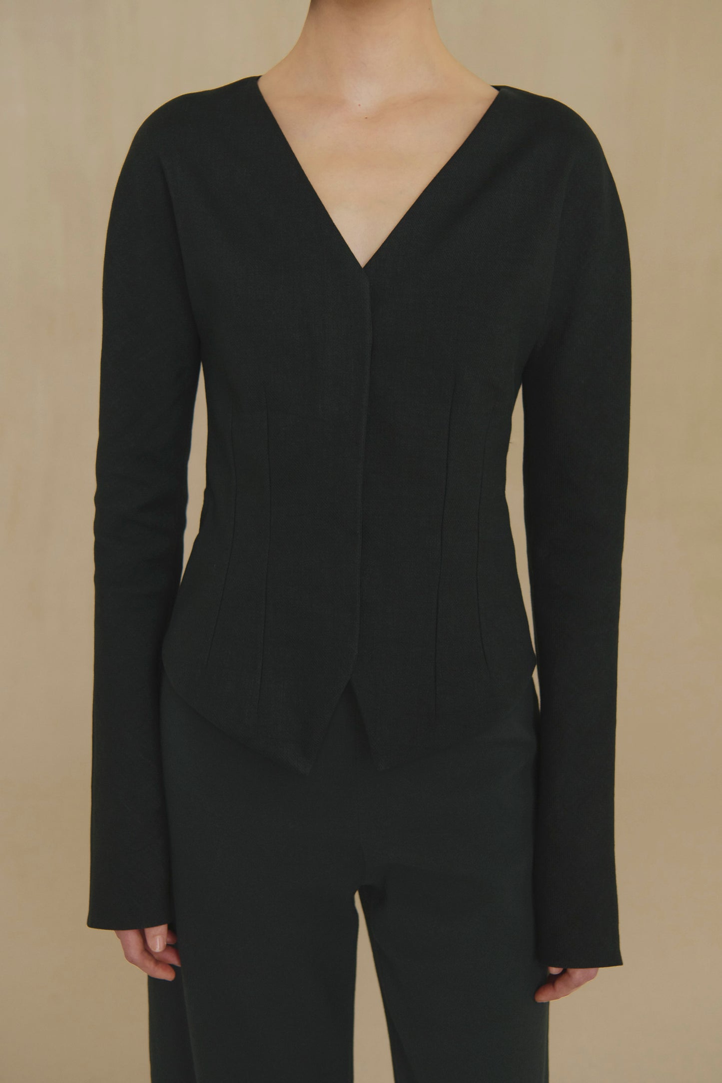 Umbral, night green fitted jacket