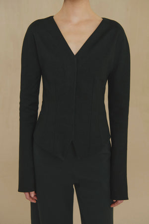 Umbral, night green fitted jacket