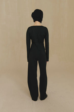 Umbral, night green fitted jacket