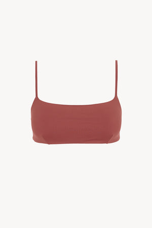 Umi, top bandeau rojo