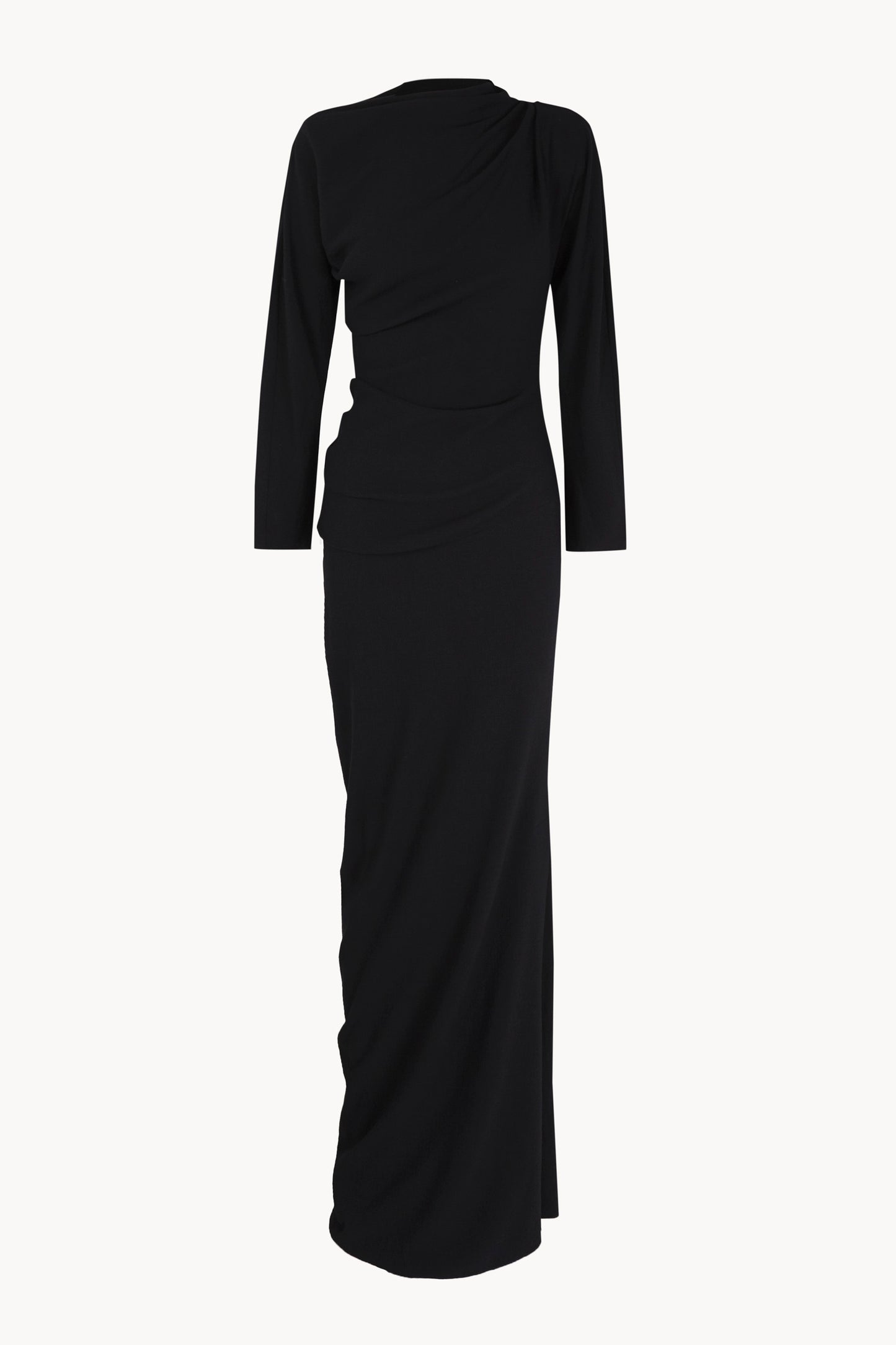 Utopico, black crepe maxi dress