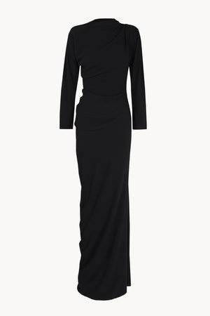 Utopico, black crepe maxi dress
