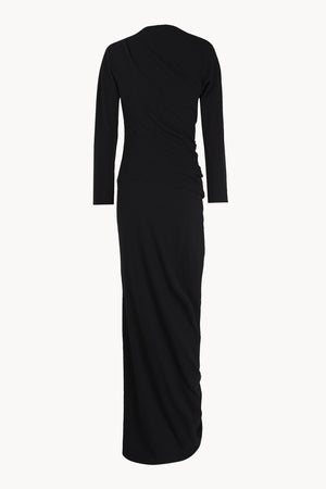 Utopico, black crepe maxi dress
