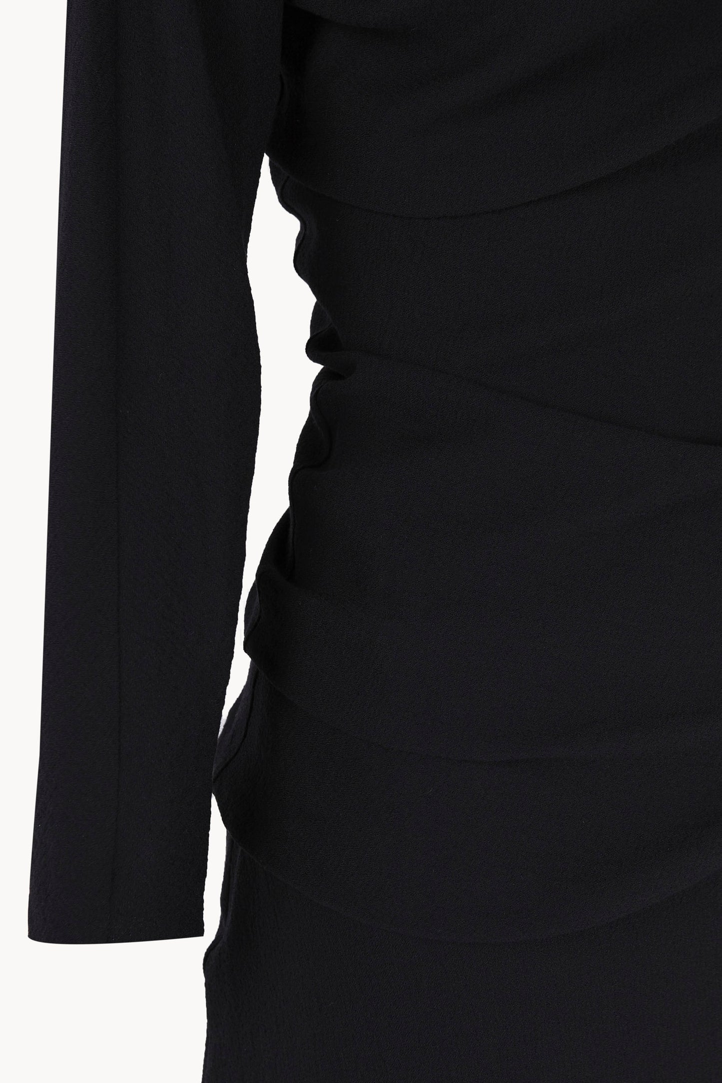 Utopico, black crepe maxi dress