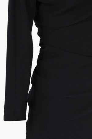 Utopico, black crepe maxi dress