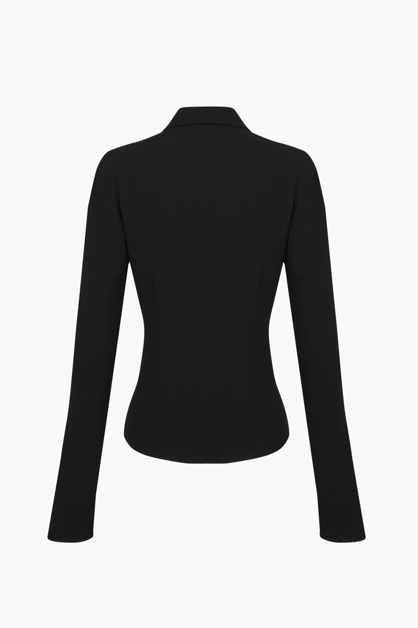 Utopico, black crepe shirt