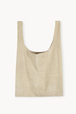 U xl, dark beige suede tote bag