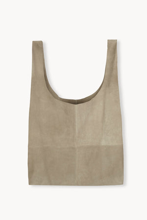 U xl, dark stone suede tote bag