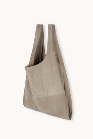 U xl, dark stone suede tote bag