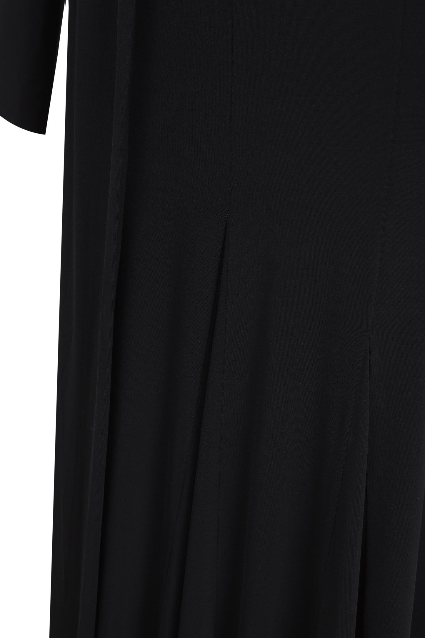 Velora, black stretch cupro dress