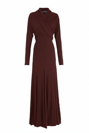 Velora, cherry stretch cupro dress