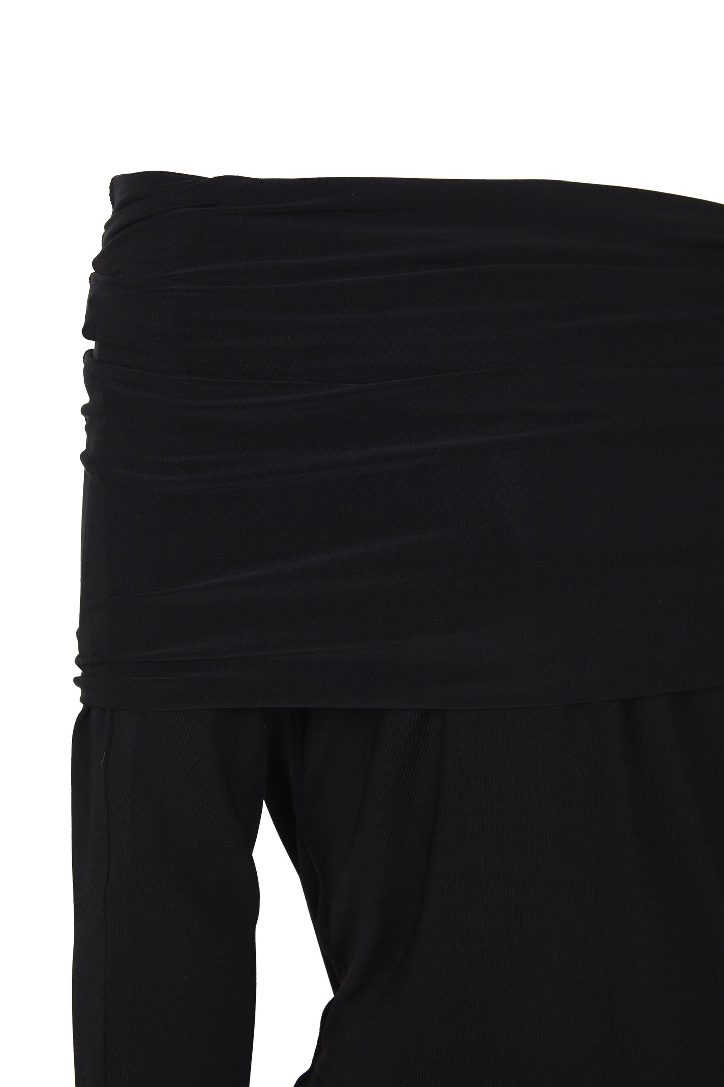 Velora, black stretch cupro top