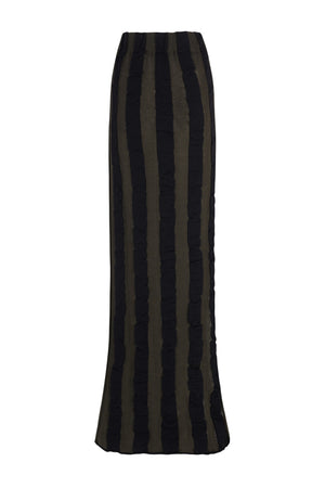 Winona, khaki and black knit skirt