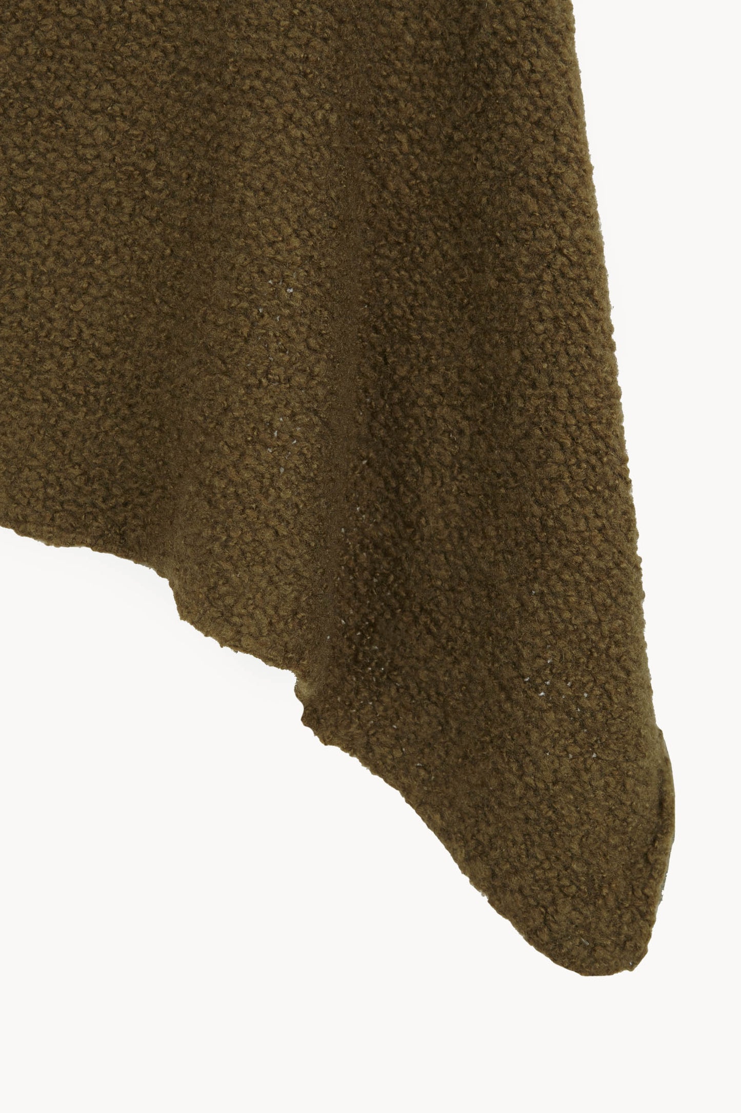 Yara, khaki cashmere and silk hood