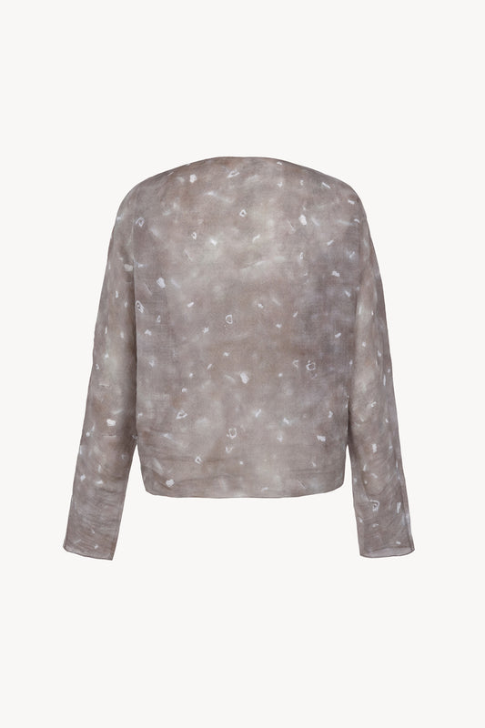 Yo, ayaz print ramie top