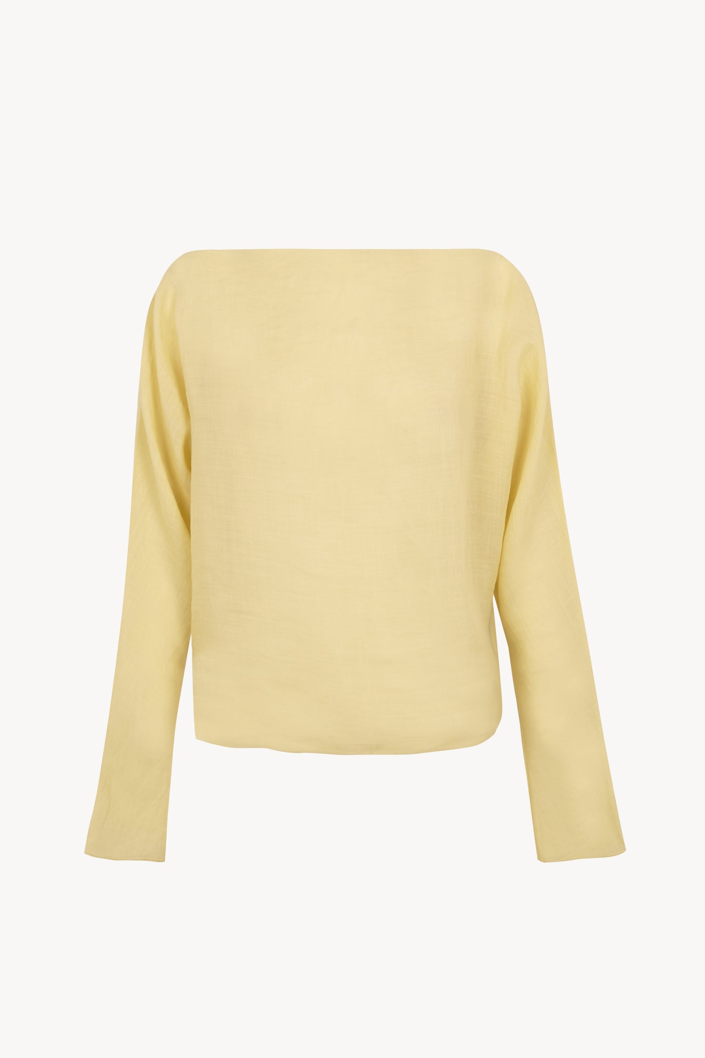 Yo, pale yellow ramie top