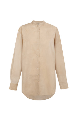 Yoko, camisa popelin beige maltinto