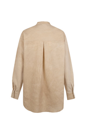 Yoko, camisa popelin beige maltinto