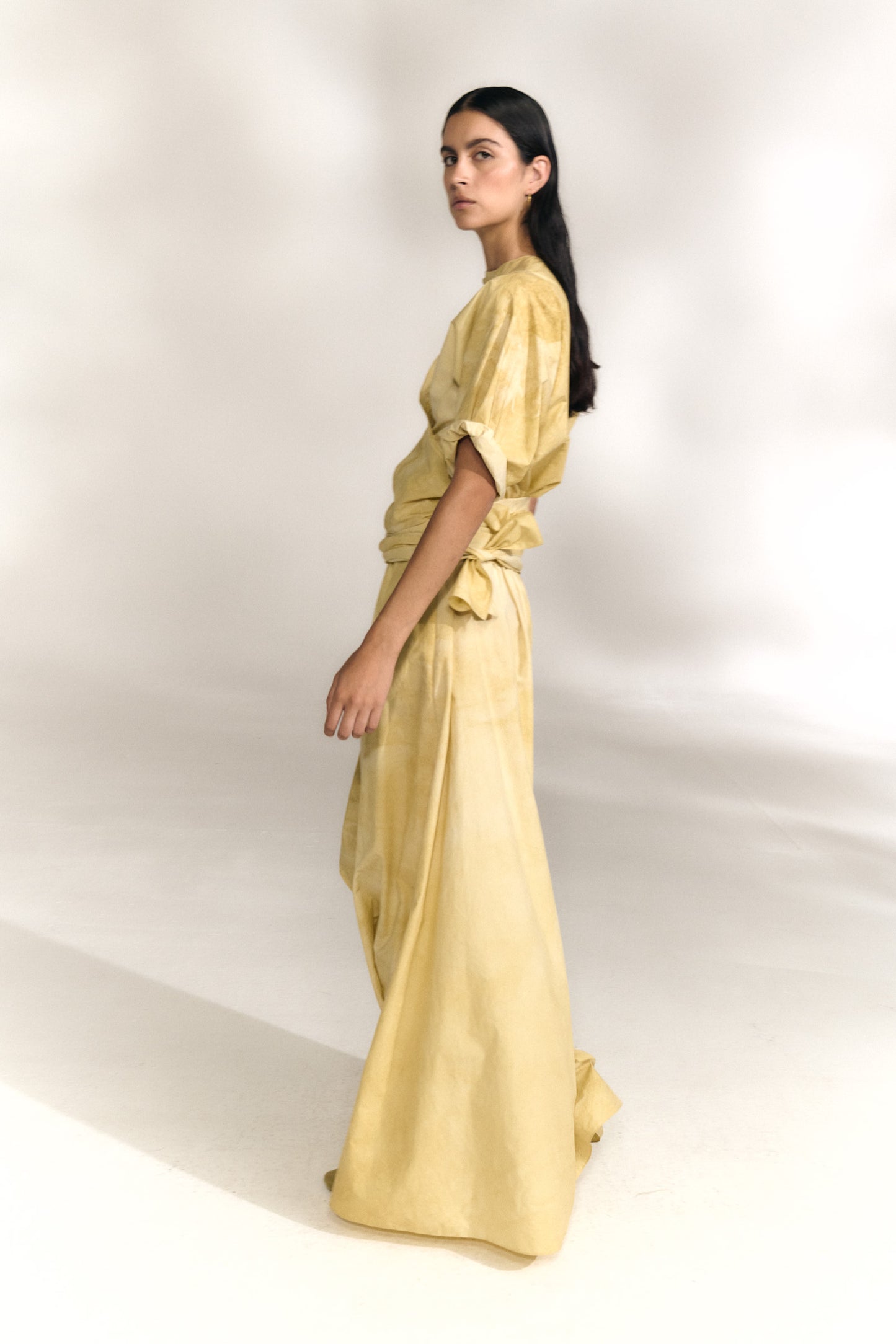 Yoko, falda larga beige mares maltinto