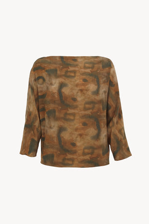 You, top de seda taiyo print