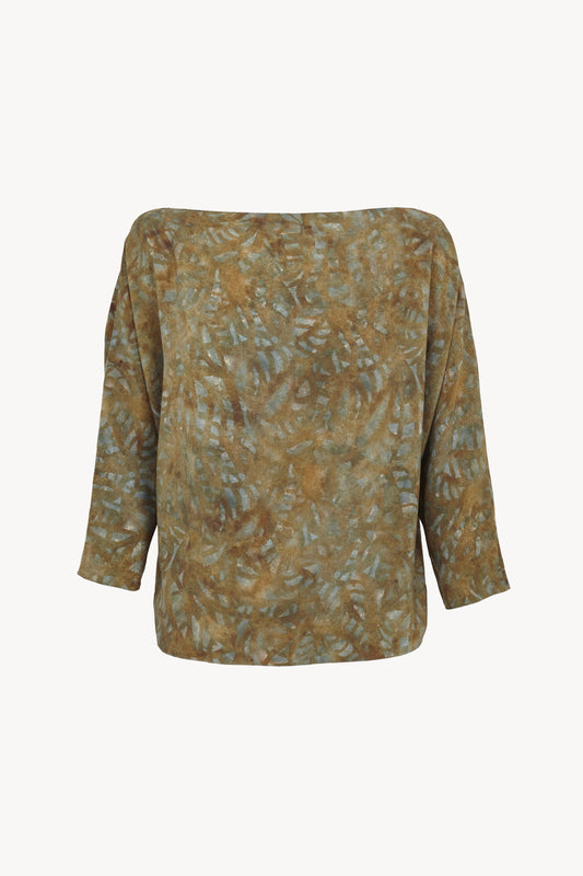 You, top de seda trap print