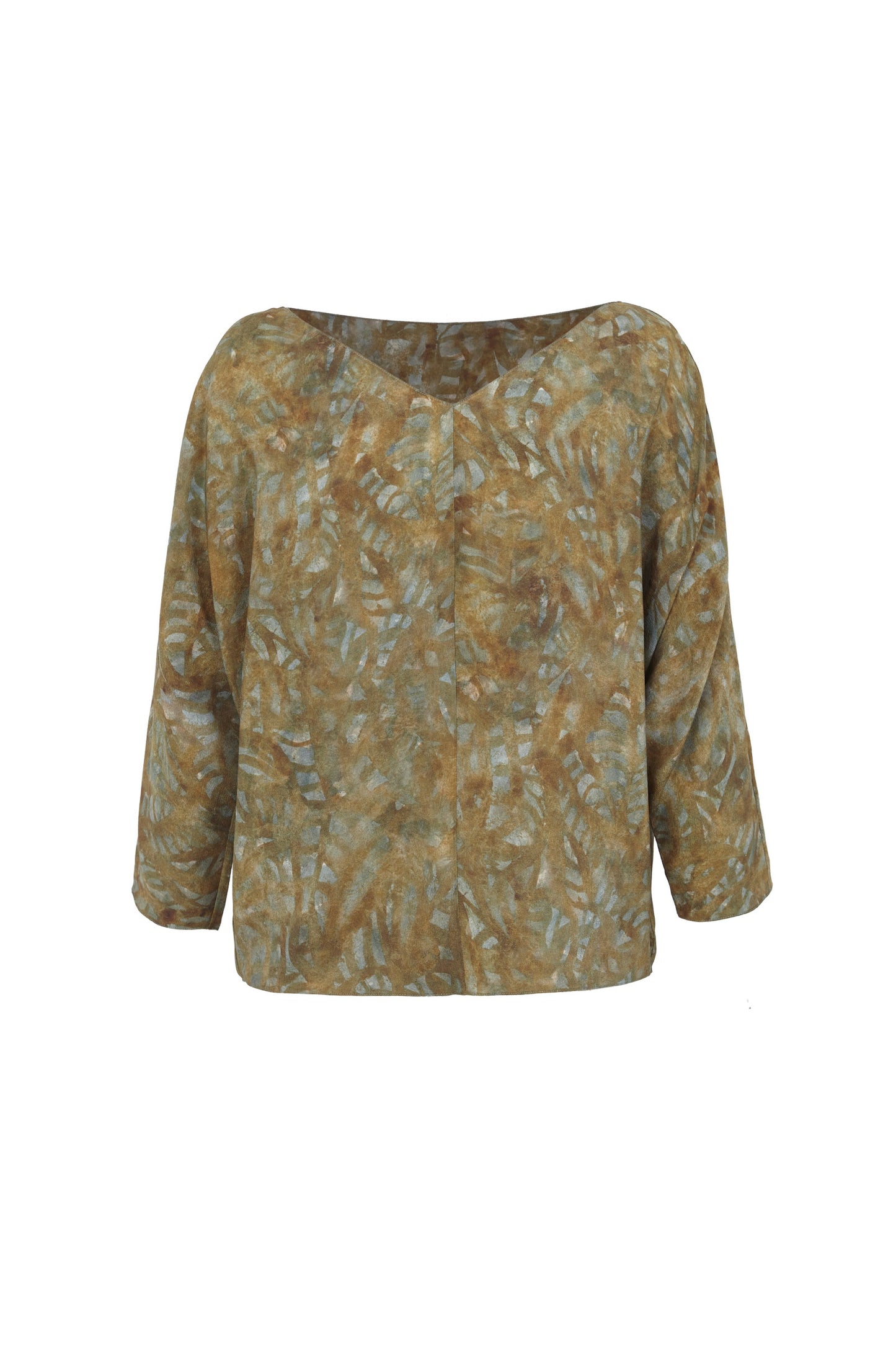 You, trap print silk top