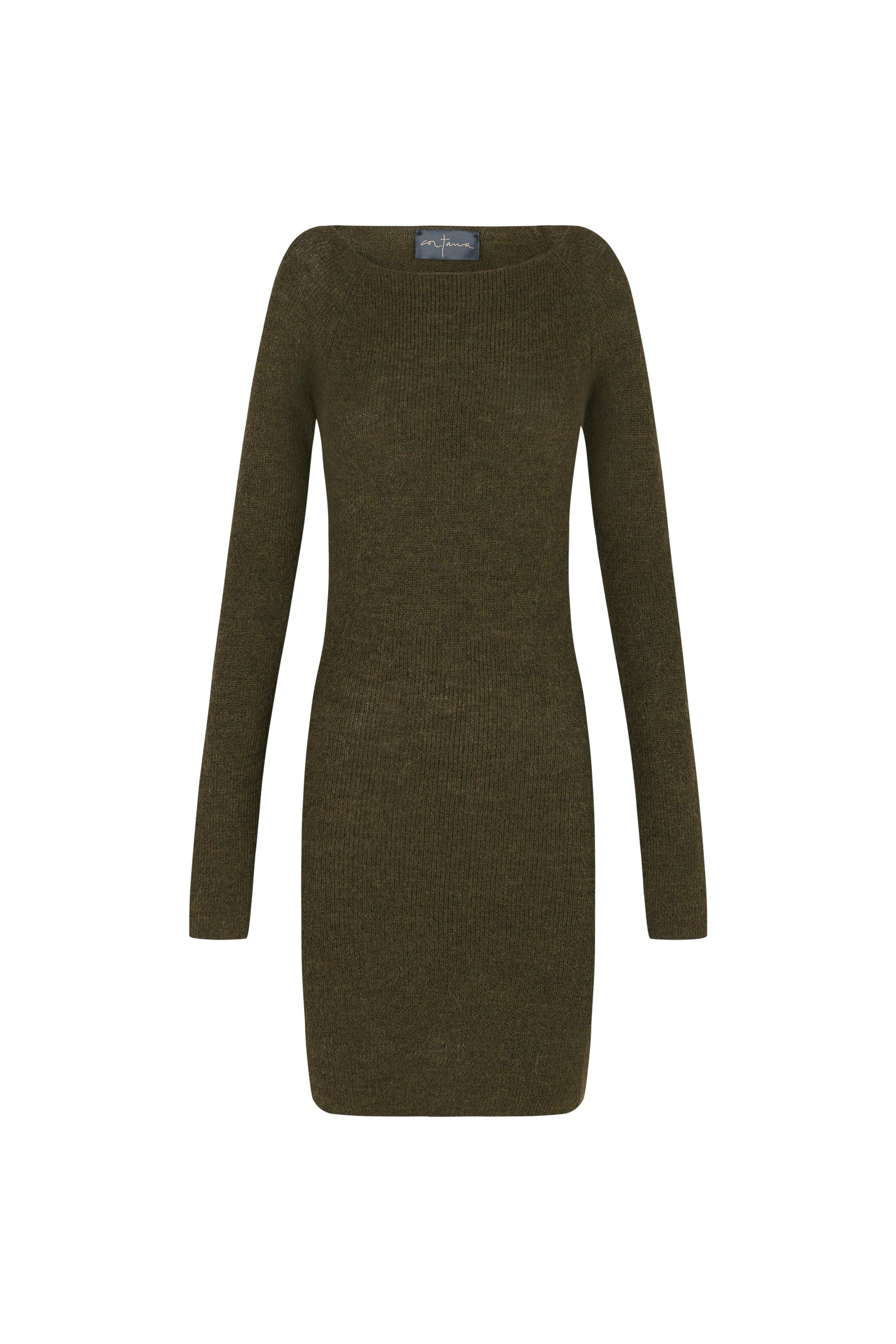 cortana-zico-khaki-mini-dress-in-baby-alpaca-and-merino-wool