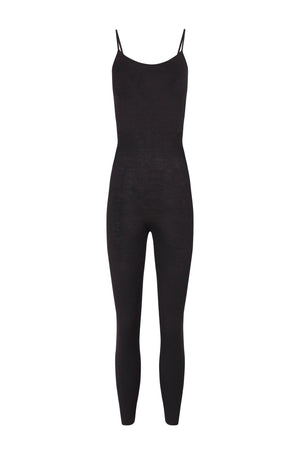 Airi, jumpsuit in black silk knit