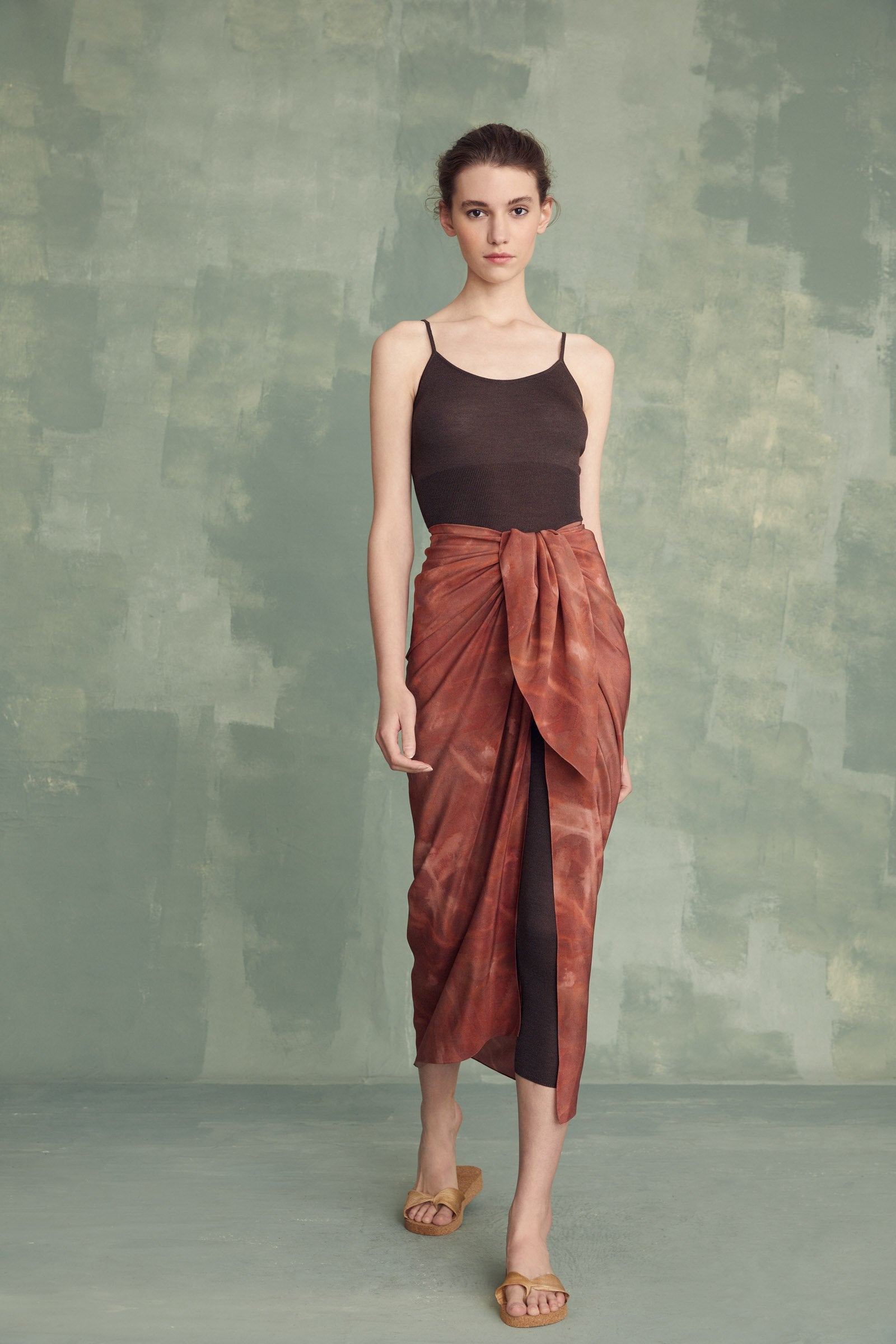Cortana Airi jumpsuit in black silk knit