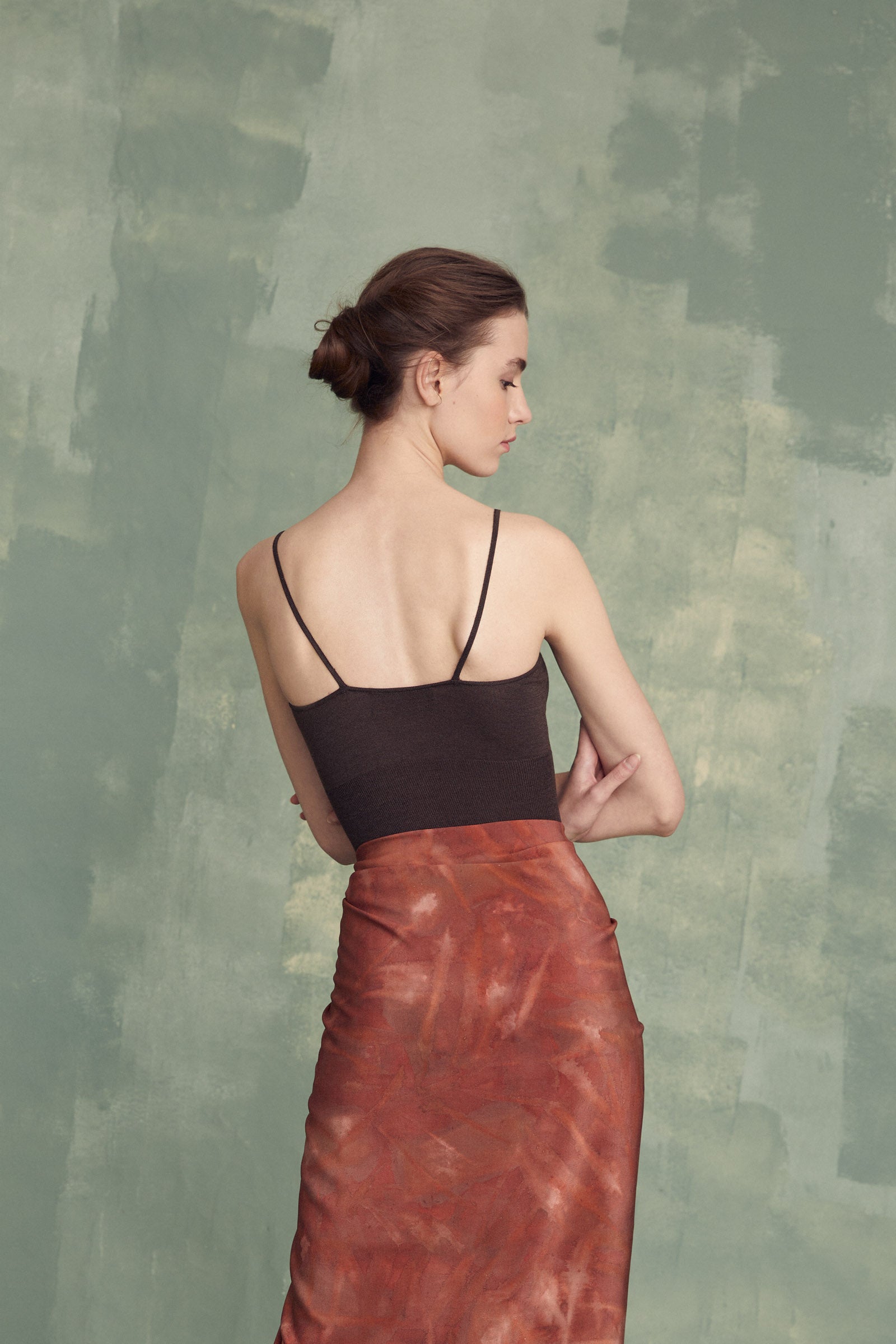 Brown skirt jumpsuit deals