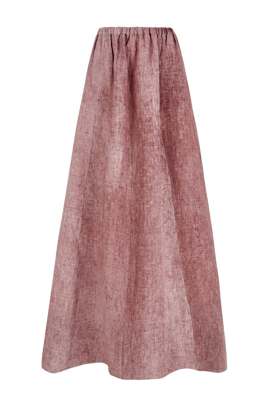Azama, maltinto linen skirt