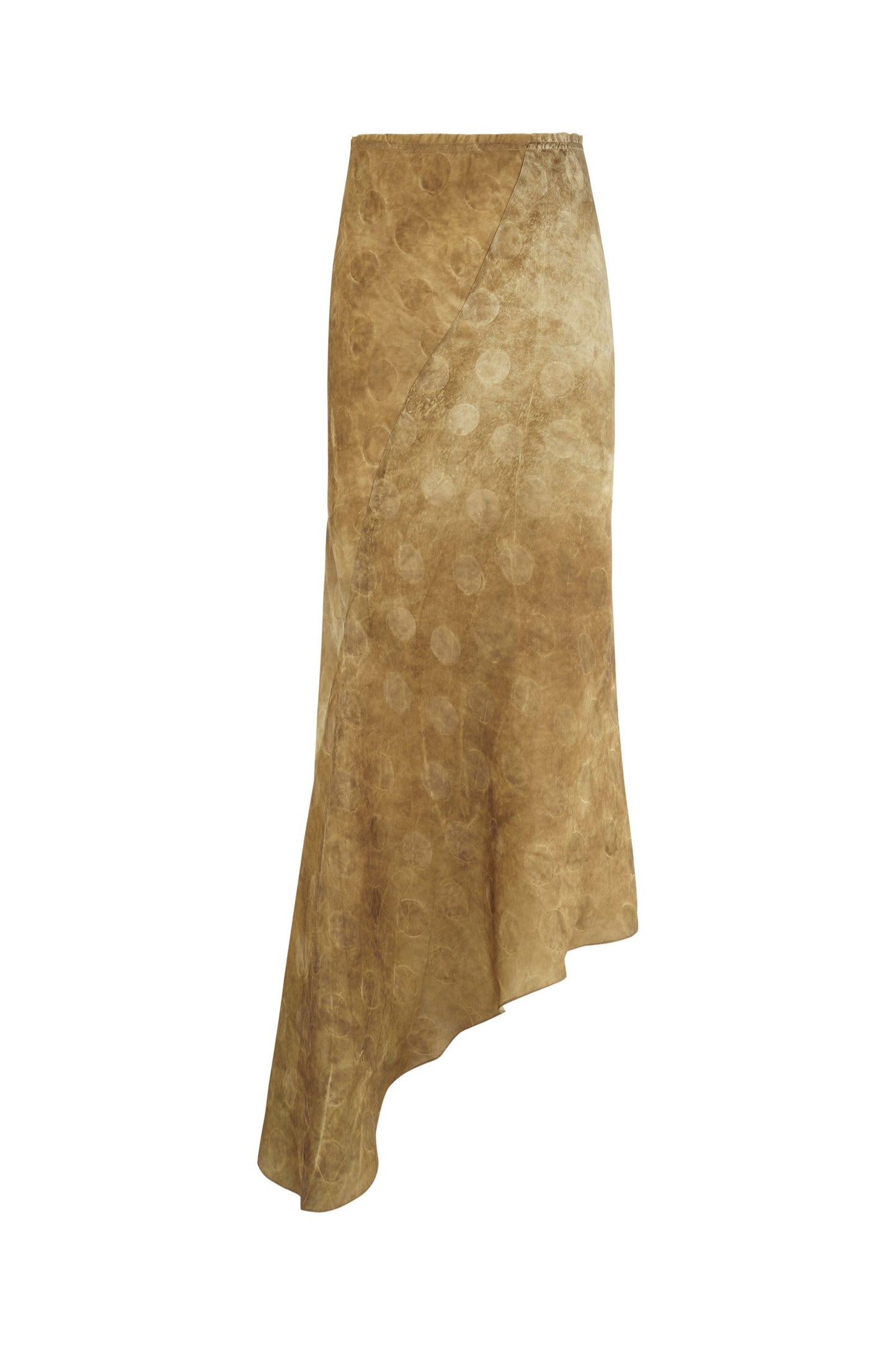 Barita, jacquard skirt with gold polka dots