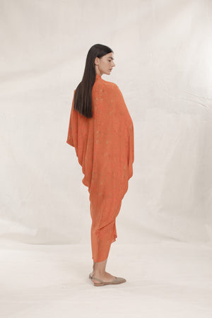 Becca, kimchi print silk dress