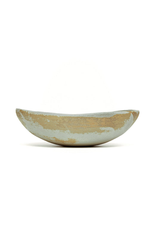 Sage, oval bowl