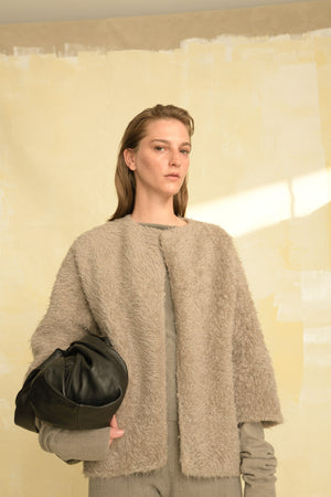Delicia, jacket in alpaca and virgin wool