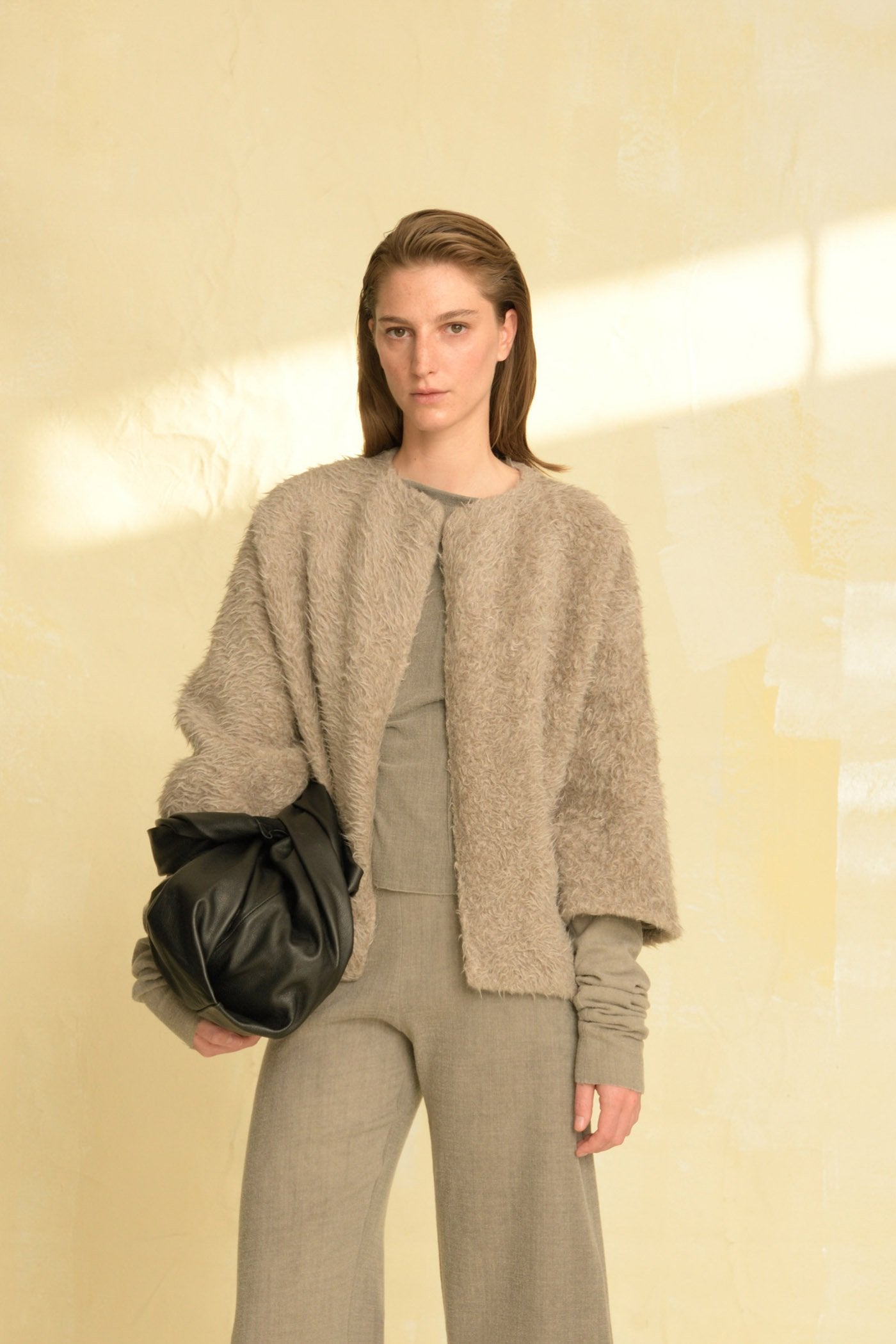 Delicia, jacket in alpaca and virgin wool