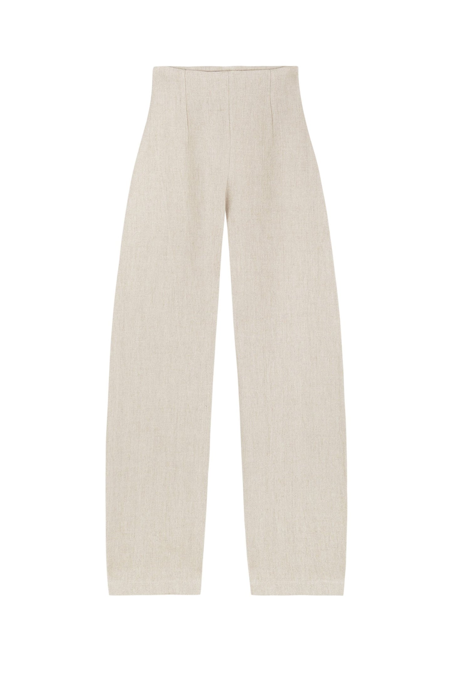 Dover, ecru linen and cashmere pants