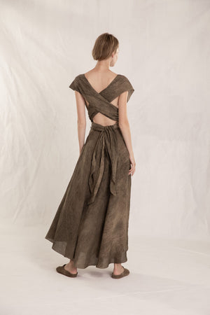 Formentera, transformable linen dress