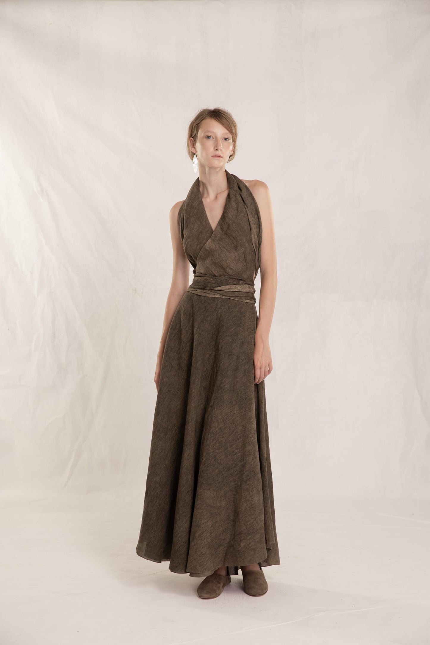 Formentera, transformable linen dress