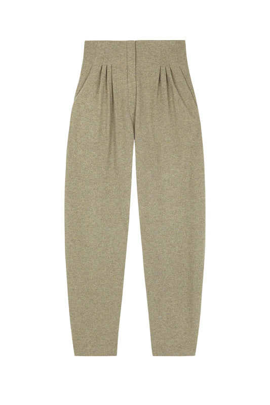 Melange, pants in virgin wool and cashmere