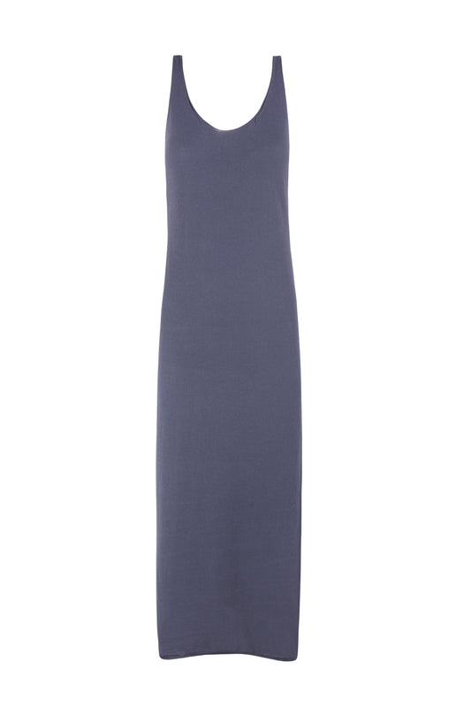 Mikela, blue nero cotton knit tank dress