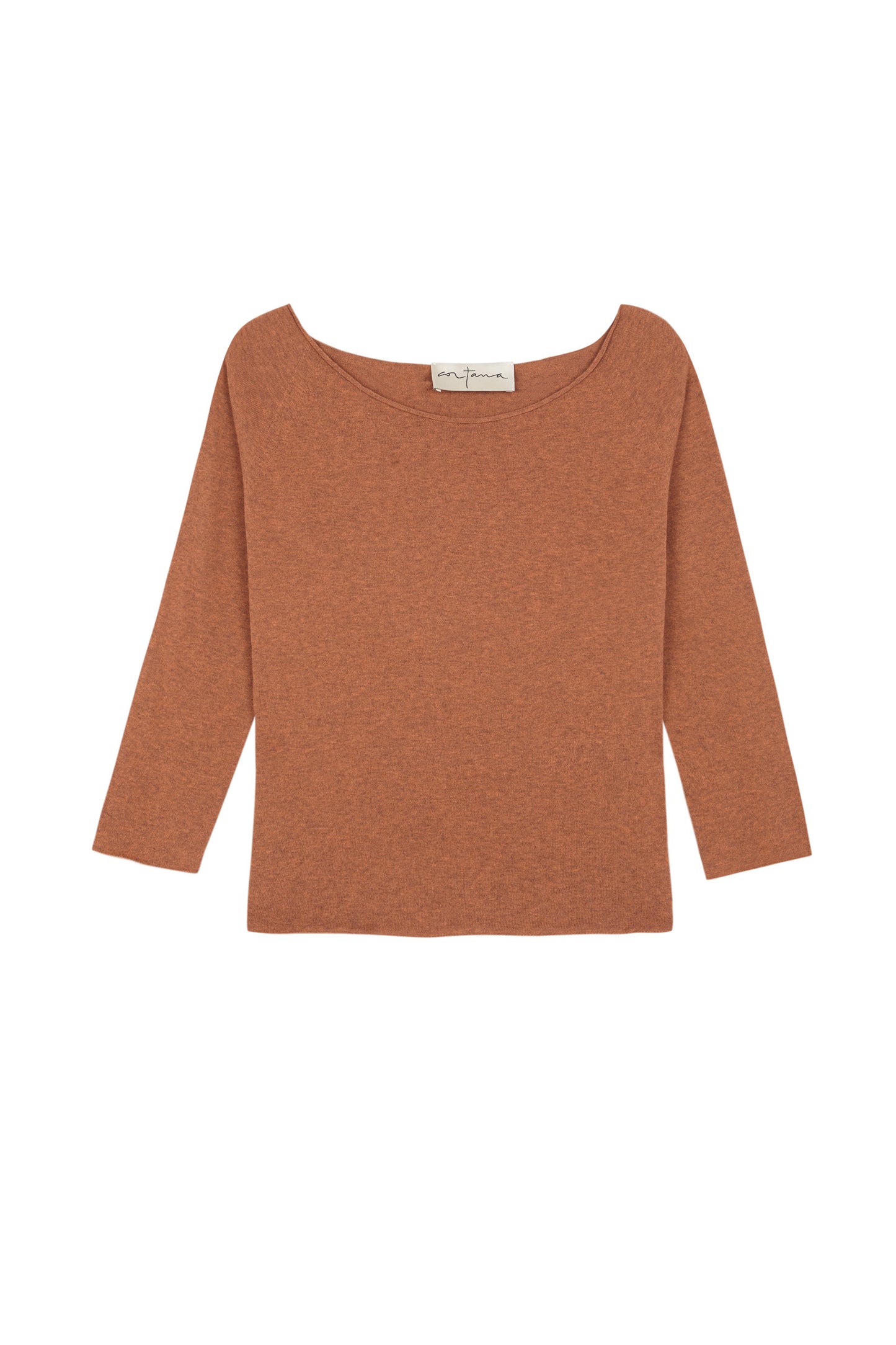 Mikela, orange knit jumper