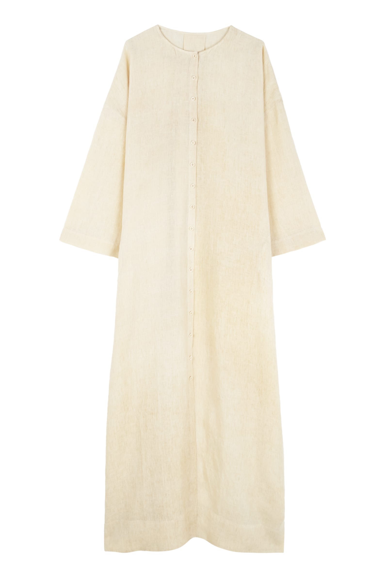 Cortana - Montessori, dress in peach maltinto linen